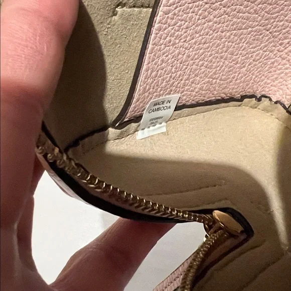 Tory Burch Pink Satchel/Crossbody Bag & Card Case - Picture 14 of 16